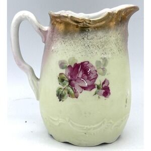 VTG California Rose Wheelock Co GERMANY Roses‎ Floral Porcelain Creamer Pitcher